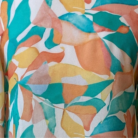 Soft Surroundings Multi-Color Beaded Floral Aberdeen Topper Kimono Women Small - Picture 10 of 13